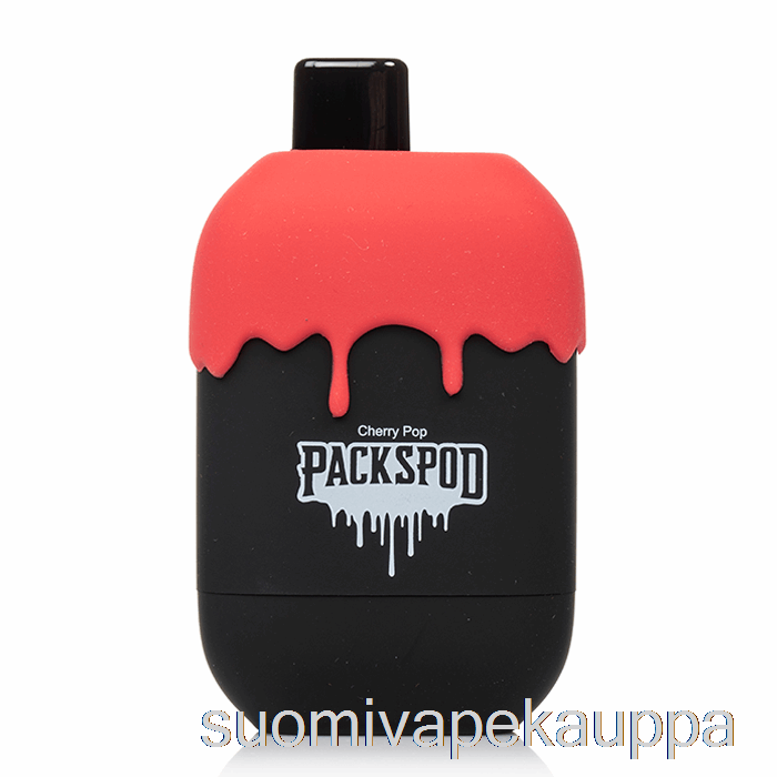 Vape Netistä Packwood Packspod 5000 Kertakäyttöinen Musta Kirsikkagelato (kirsikkapop)